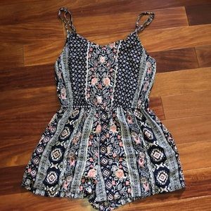 patterned romper